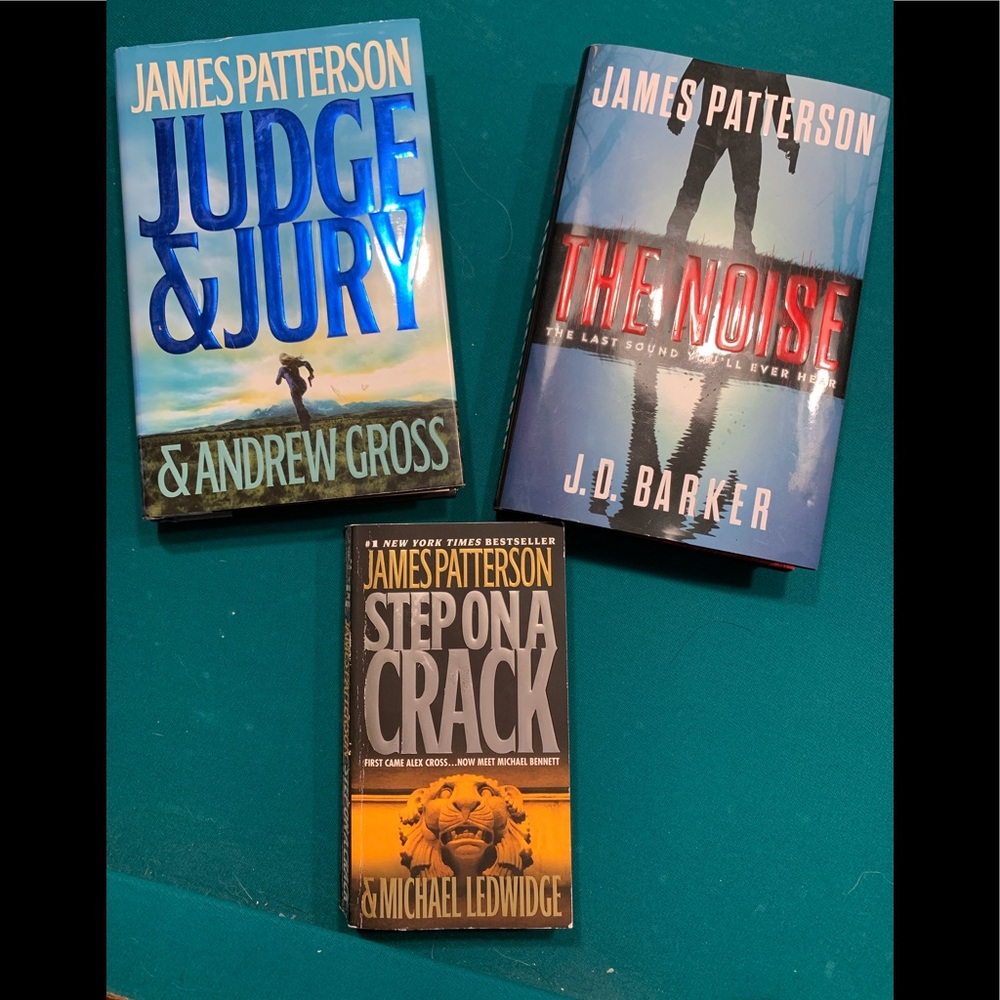 Set of 3 James Patterson books